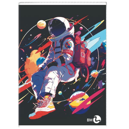 Maxiquaderno Bambino fantasia - A4 - 40+2 fogli - 80gr - 5mm c/margine - BM